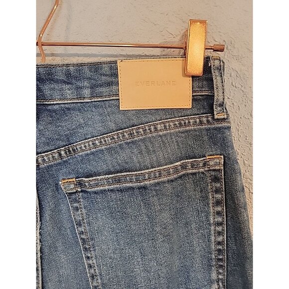 Everlane Jeans Size 28 Women The High Rise Straight Jean Medium Wash Organic - Picture 5 of 7